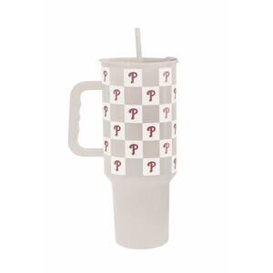 NEW Philadelphia Phillies 40oz Tumbler Cup Handle Straw Insulated‎ MLB Game Day